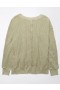  Aerie オーバーサイズ ビッグハグ ワッフル Vネック スウェットシャツ オリーブグリーン
