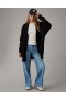  Aerie Whoa So Cozy ワッフルカーディガン ブラック