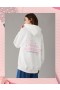  Aerie Mean オーバーサイズ ジップアップ グレンココ パーカー ホワイト