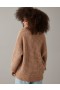  Aerie Whoa So Cozy ワッフル Vネック プルオーバー ブラウン