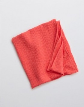 エアリー ガーゼ ミニサロンスカート レッド
