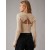  Aerie クロップド シャーリング プルオーバー ベージュ