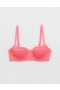  Aerie Crinkle Lett foret bøyle Bikinitopp Coral Orange