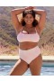  Aerie-bånd med høy midjet bikiniunderdel Rosa