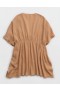  Aerie Gauze Tie Cape Dress Khaki