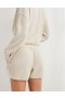  Aerie High Waisted LumberJane Waffle Shorts Hvit