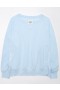  Aerie Big Hug Oversized Notch Neck Sweatshirts Lyseblå