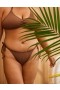  Aerie Crinkle Cheekiest Tie bikiniunderdel mørkebrun