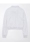  Aerie cropped sweatshirts med kvart glidelås Grå