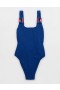  Aerie Crinkle Birthday Scoop One Piece Badedrakter Blå