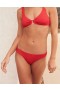  Aerie Crinkle Full Dekning Bikini Underdeler Rød