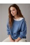  Aerie Whoa So My Ballett-Neck Pullover Blå