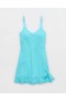  Aerie OFFLINE By Real Me Low Key Kjole Blå