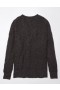  Aerie Whoa So Cozy Waffle V-Neck Pullover Grå