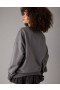  Aerie Oversized Smiley Graphic Sweatshirts Grå