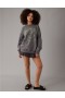  Aerie Oversized Smiley Graphic Sweatshirts Grå