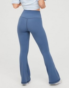  Aerie OFFLINE By Real Me Crossover Flare Leggings med høy midje Blå