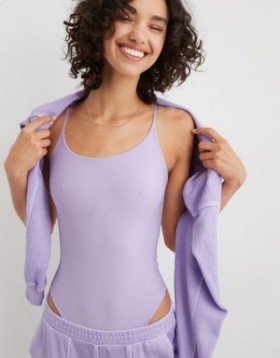  Aerie SMOOTHEZ Scoop Body Lila Wash