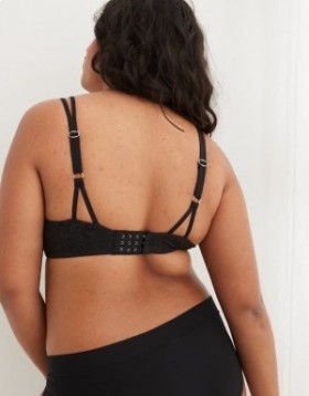  Aerie Sunnie trådløs Push Up Bloom blonde-BH svart