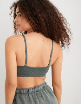  Aerie Superchill Sømløs Scooplette BH Royal Blue