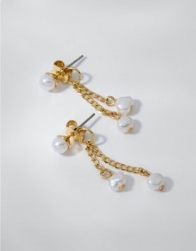 Aerie Multi Pearl Bead Drop smykker gull
