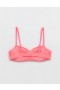  Aerie Crinkle Lekko podszyty biustonosz bikini z fiszbinami Koralowo-pomarańczowy