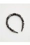  Aerie Metallic Scrunch Hair Accessory Czarny