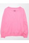  Bluzy Aerie Big Hug Oversized z wycięciem pod szyją w kolorze różowym