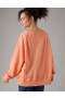  Bluzy Aerie Big Hug Oversized z wycięciem pod szyją w kolorze pomarańczowym