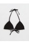  Aerie String Triangle Bikini Top Czarny