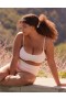  Aerie Straight Scoop Bikini Top Różowy