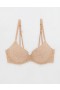  Biustonosze Aerie Sunnie Demi Push Up Bloom Lace Strappy w kolorze beżowym