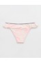 Aerie Low Rise Ruffle Cheeky Bikini Bottoms Pink