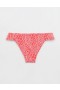 Aerie Low Rise Ruffle Cheeky Bikini Bottoms Red