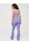  Aerie OFFLINE By Real Me Xtra Flare Jumpsuit Fioletowy