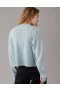  Aerie Whoa So Soft Krótki kardigan zapinany na guziki z przodu Jasnoniebieski