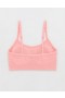 Biustonosze Aerie Superchill Cotton Seamless Padded Scooplette w kolorze różowym