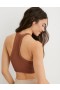  Biustonosze Aerie Superchill Seamless High Neck Top Bras Brown