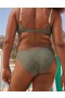  Aerie Eyelet Full Coverage Bikini Bottoms Oliwkowo-zielone