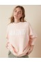  Bluzy z nadrukiem Aerie Oversized Maine w kolorze różowym