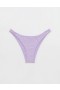  Aerie Terry Cheeky Bikini Bottoms Fioletowy Wash