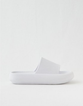  Aerie Cushionaire Feather Mules białe
