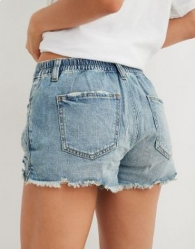  Szorty jeansowe Aerie Daydream jasnoniebieskie
