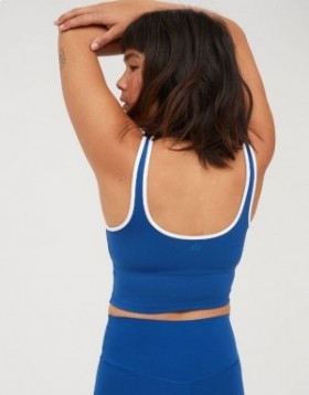  Biustonosze sportowe Aerie OFFLINE By Real Me Low Key Longline w kolorze niebieskim