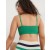  Biustonosze Aerie Superchill Cotton Seamless Padded Scooplette w kolorze zielonym