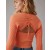  Aerie Cropped Marszczony Sweter Pomarańczowy