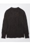  Aerie Whoa So Cozy Waffle Pullover gri