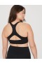  Aerie OFFLINE de Real Me Hold Up! Sutien sport Scallop Negru