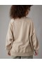  Aerie Big Hug Hanorac oversized cu decolteu cu crestătură maro