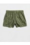  Pantaloni scurți Aerie cu talie înaltă și talie cravată, verde oliv